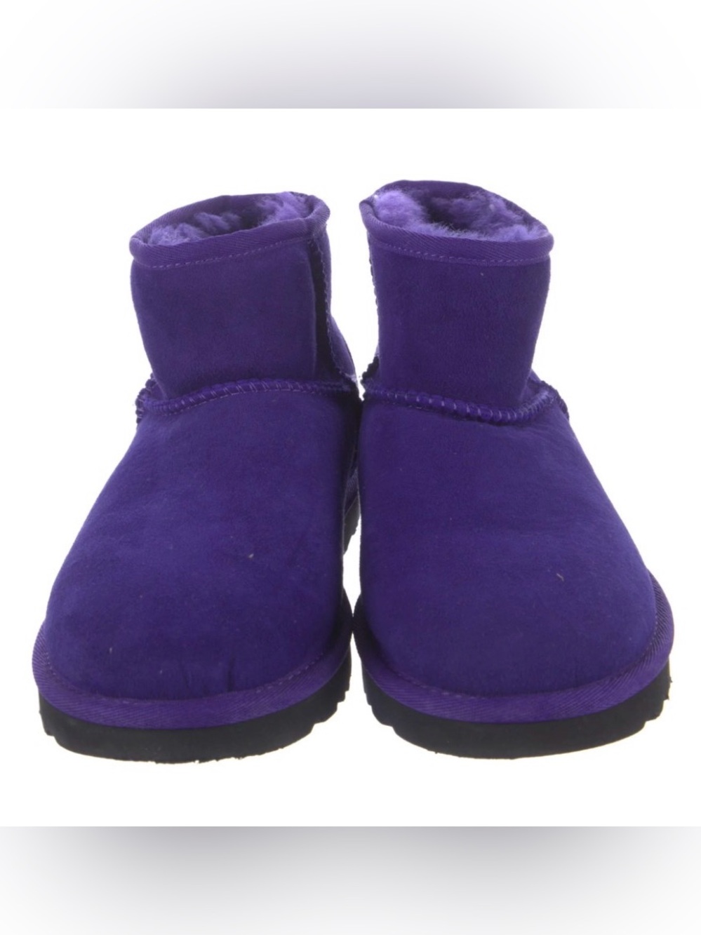 UGG Suede Purple Shearling-Lined Winter Boots Women's Size: 6 | US 6